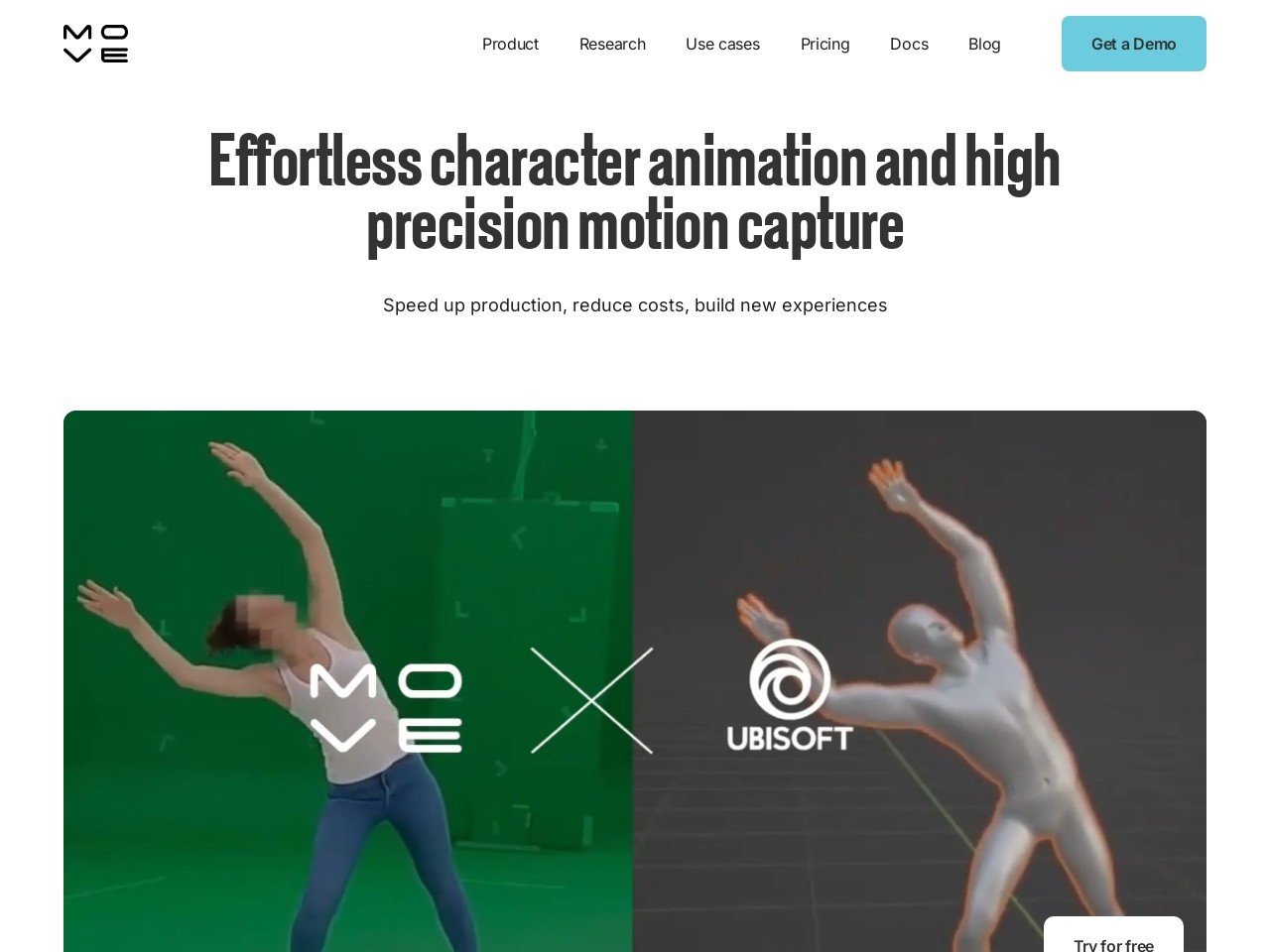 move.ai ai动作捕捉系统