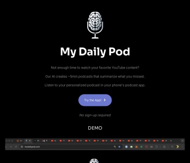 My Daily Pod官网 – 个性化音频播客平台