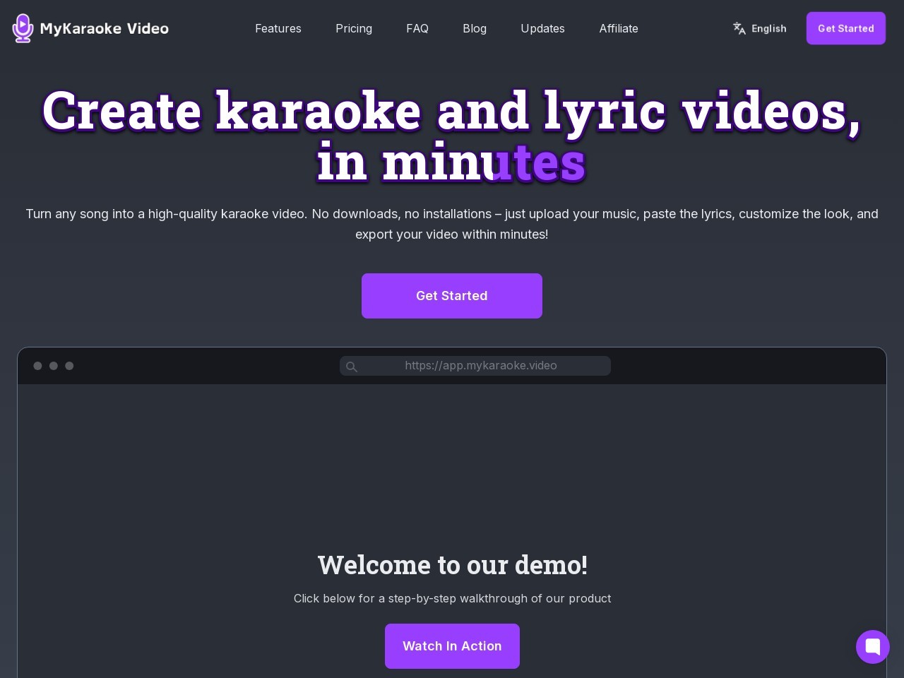 MyKaraoke Video官网 – 快速制作卡拉OK和歌词视频