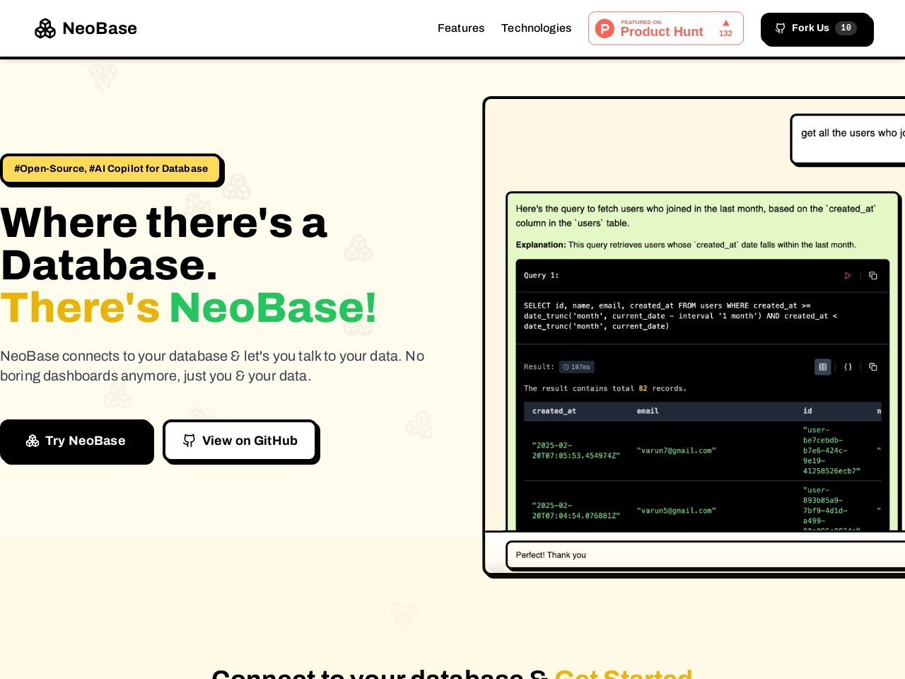 NeoBase官网 – AI驱动的数据库助手