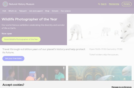 英国自然历史博物馆官网