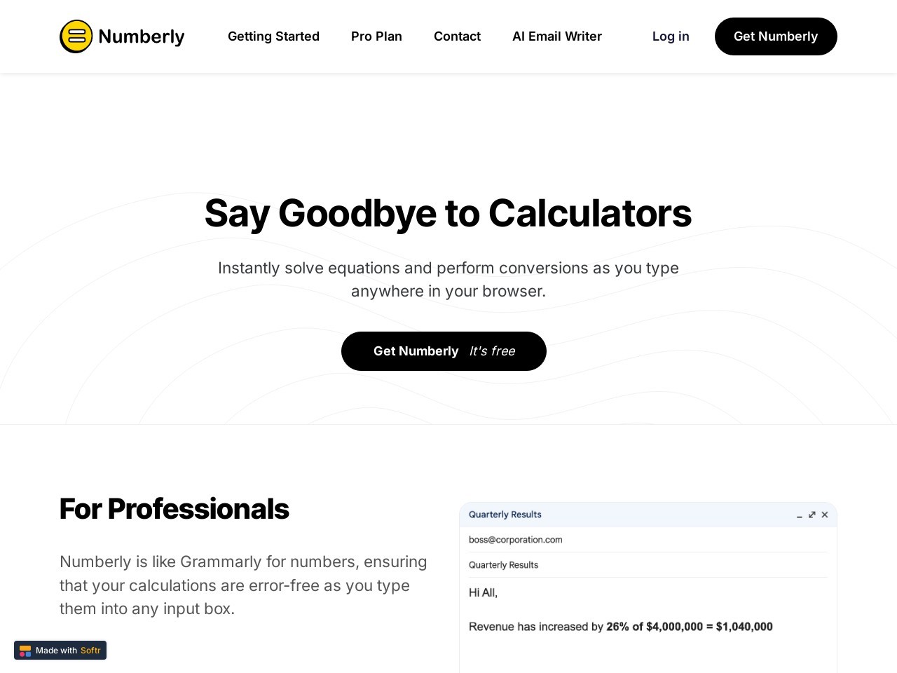 Numberly官网 – 一个免费的在线数学助手