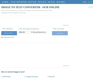 Free Online OCR