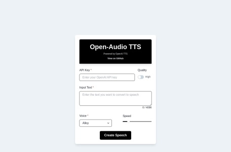 Open-Audio TTS