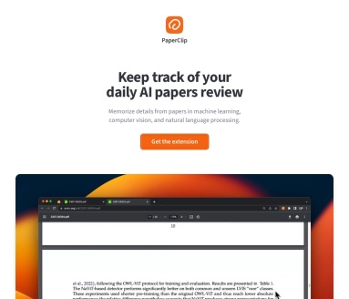 PaperClip官网 – AI助手，助力研究者高效管理论文
