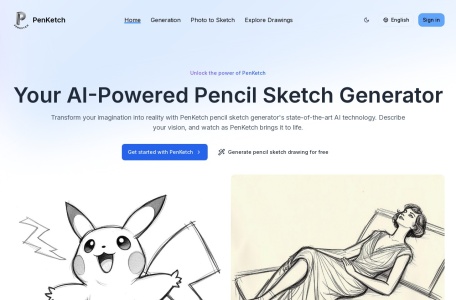 Pencil Sketch Generator: Make Creative Sketch Drawing官网 – 将文字转化为独特素描的AI工具