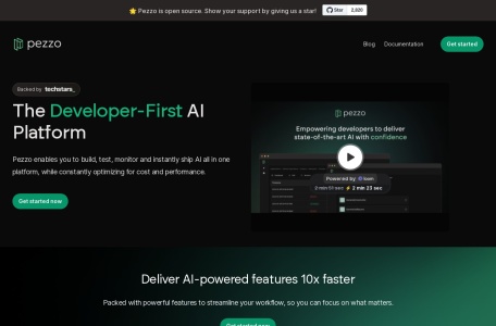 Pezzo AI：开源AI平台，管理优化提示加速应用开发迭代