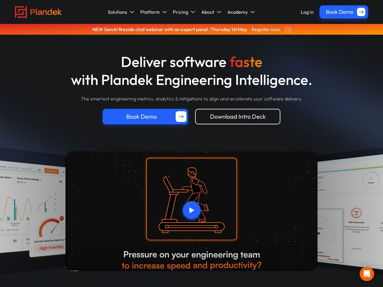 Plandek Intelligent Analytics官网 – 数据驱动的软件交付分析平台
