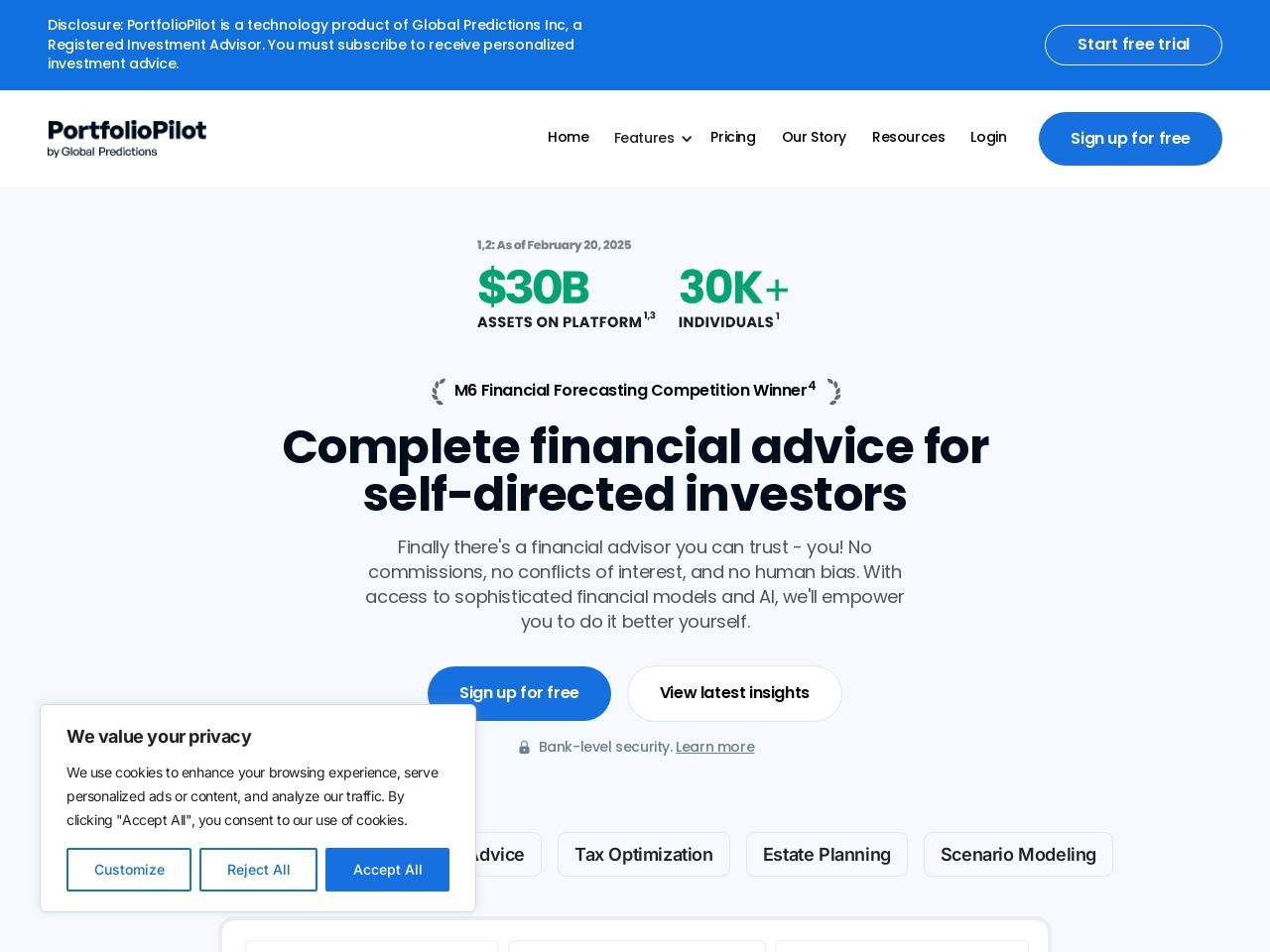 PortfolioPilot官网 – 首个注册的AI金融顾问