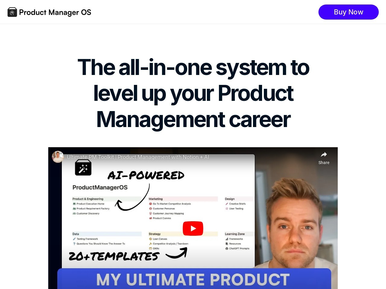 Product Manager OS-提升产品经理职业生涯的全能工具