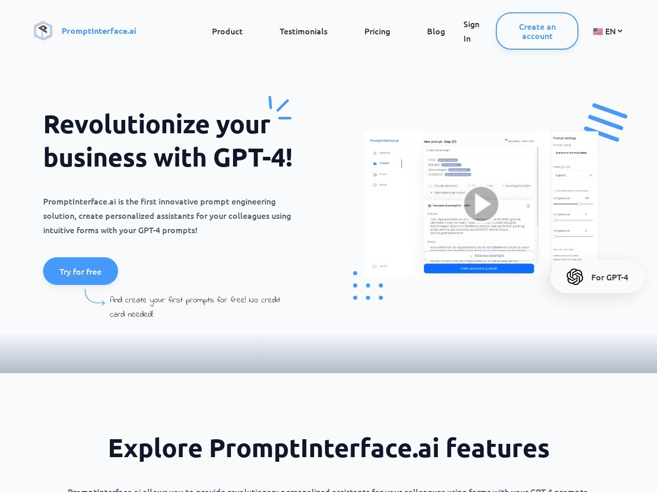 PromptInterface.ai官网 – 提升商业效率的智能助手平台