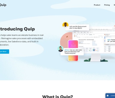 Quip官网 – 销售团队协作与工作流管理利器