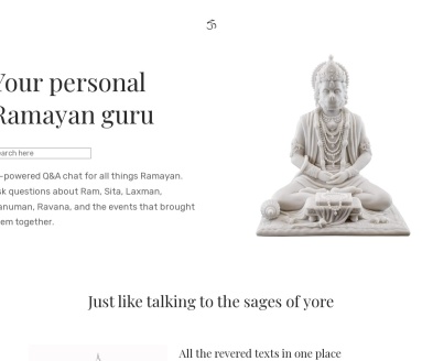 Ramayan Quest官网 – 结合了AI的印度古典史诗
