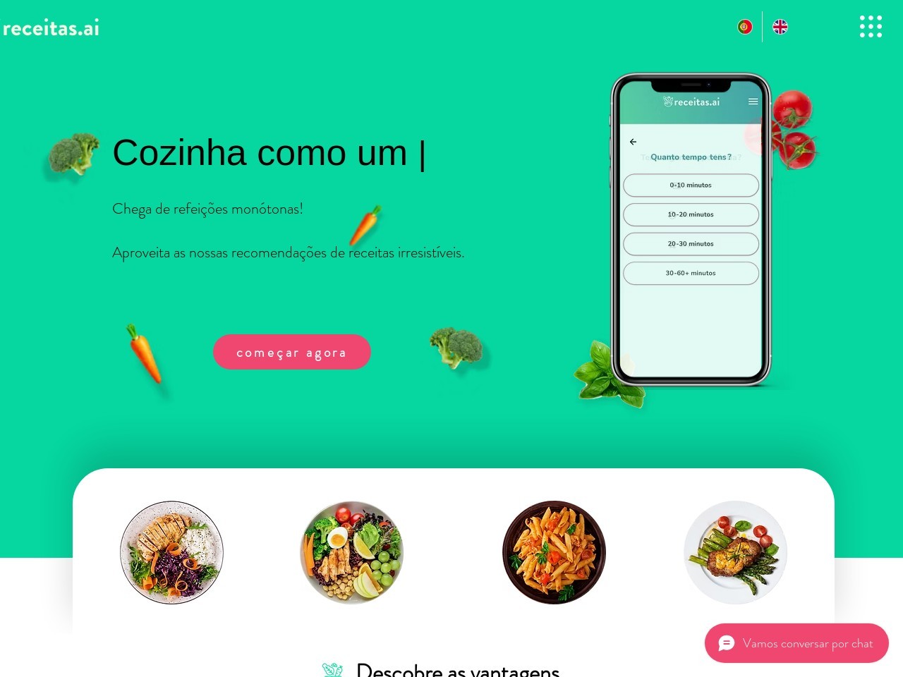receitas.ai官网 – 你的AI厨房助手，定制个性化食谱