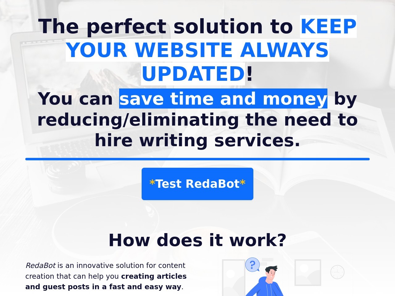 RedaBot官网 – 高效的SEO内容创作助手