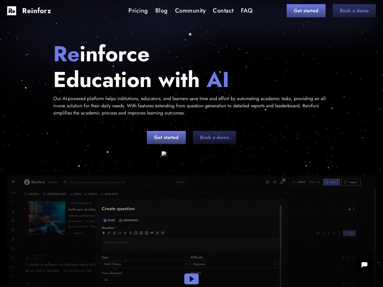 Reinforz官网 – AI驱动的学术任务自动化平台
