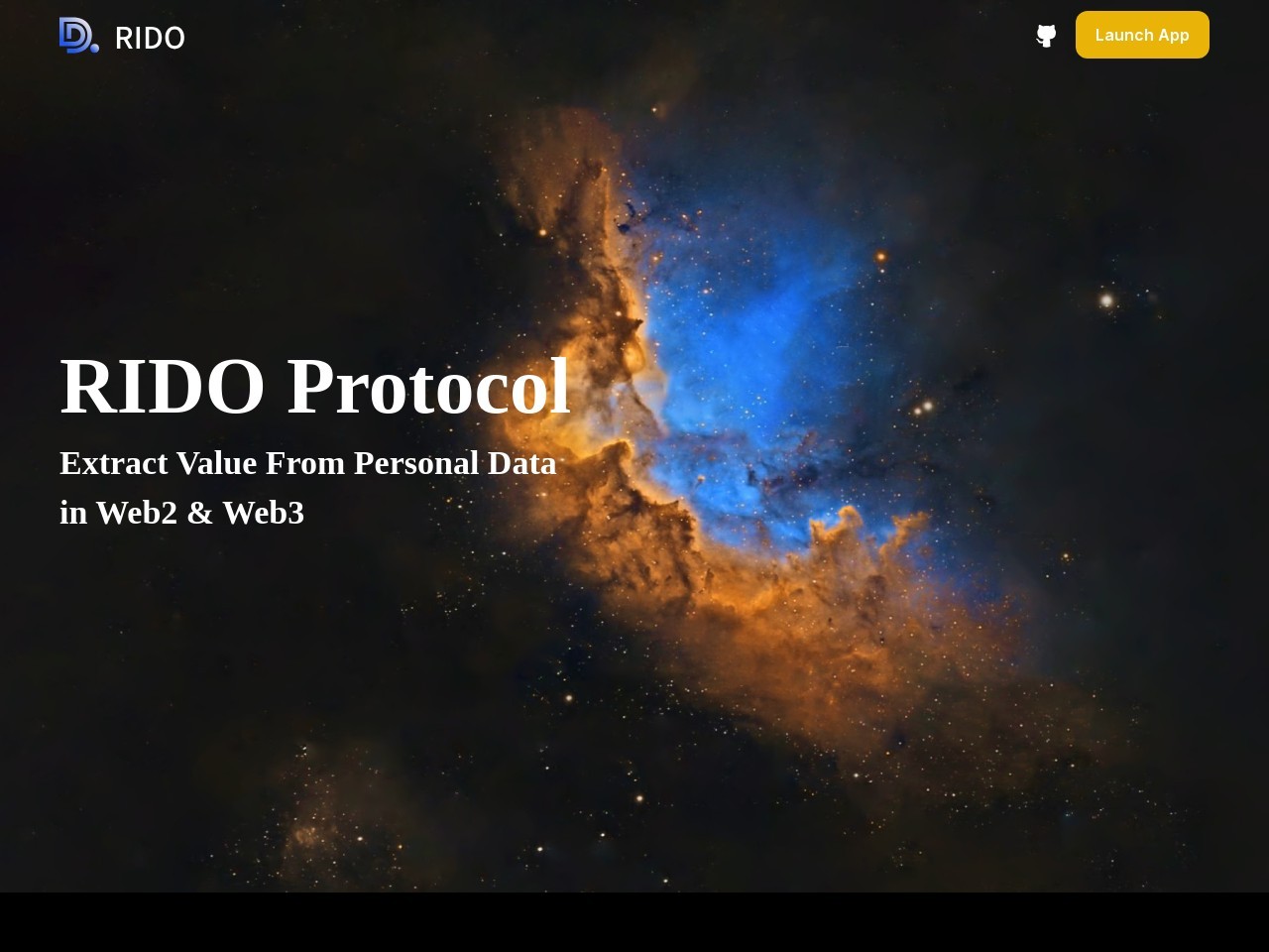 RIDO Protocol官网 – 提取个人数据的价值