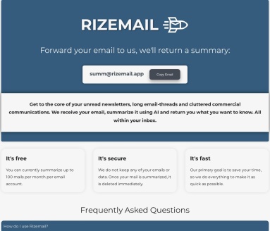 Rizemail官网 – 高效的邮箱摘要工具