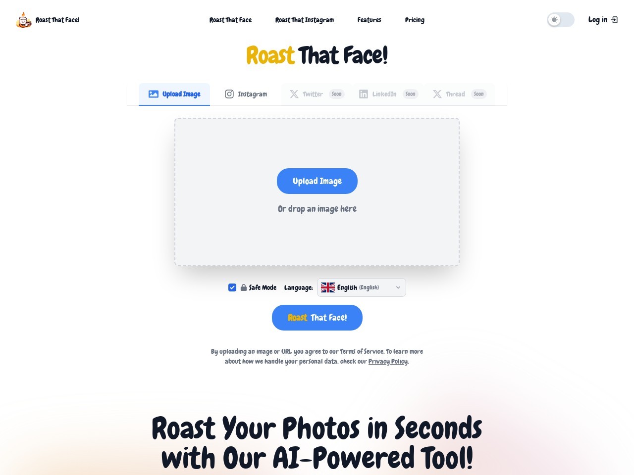 Roast That Face官网 – AI搞笑人脸侮辱工具