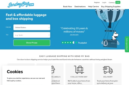 SendMyBag官网