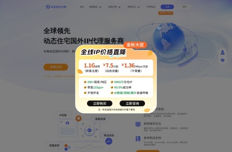 神龙专项海外动态IP