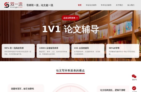 双一流1v1学术论文辅导
