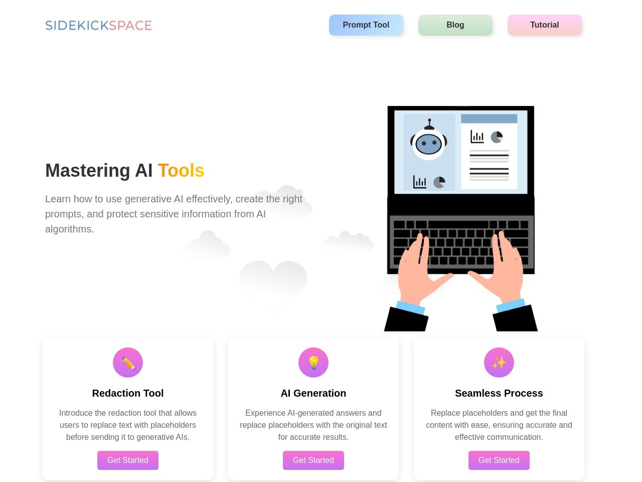 SidekickSpace官网 – 保护敏感信息的AI平台