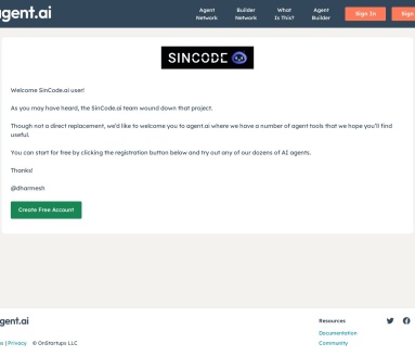 Sincode.AI 基于AI的智能写作文章生成器工具