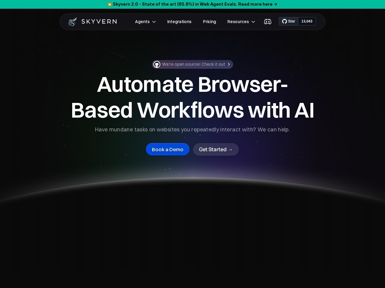Skyvern AI官网 – 智能化浏览器工作流自动化