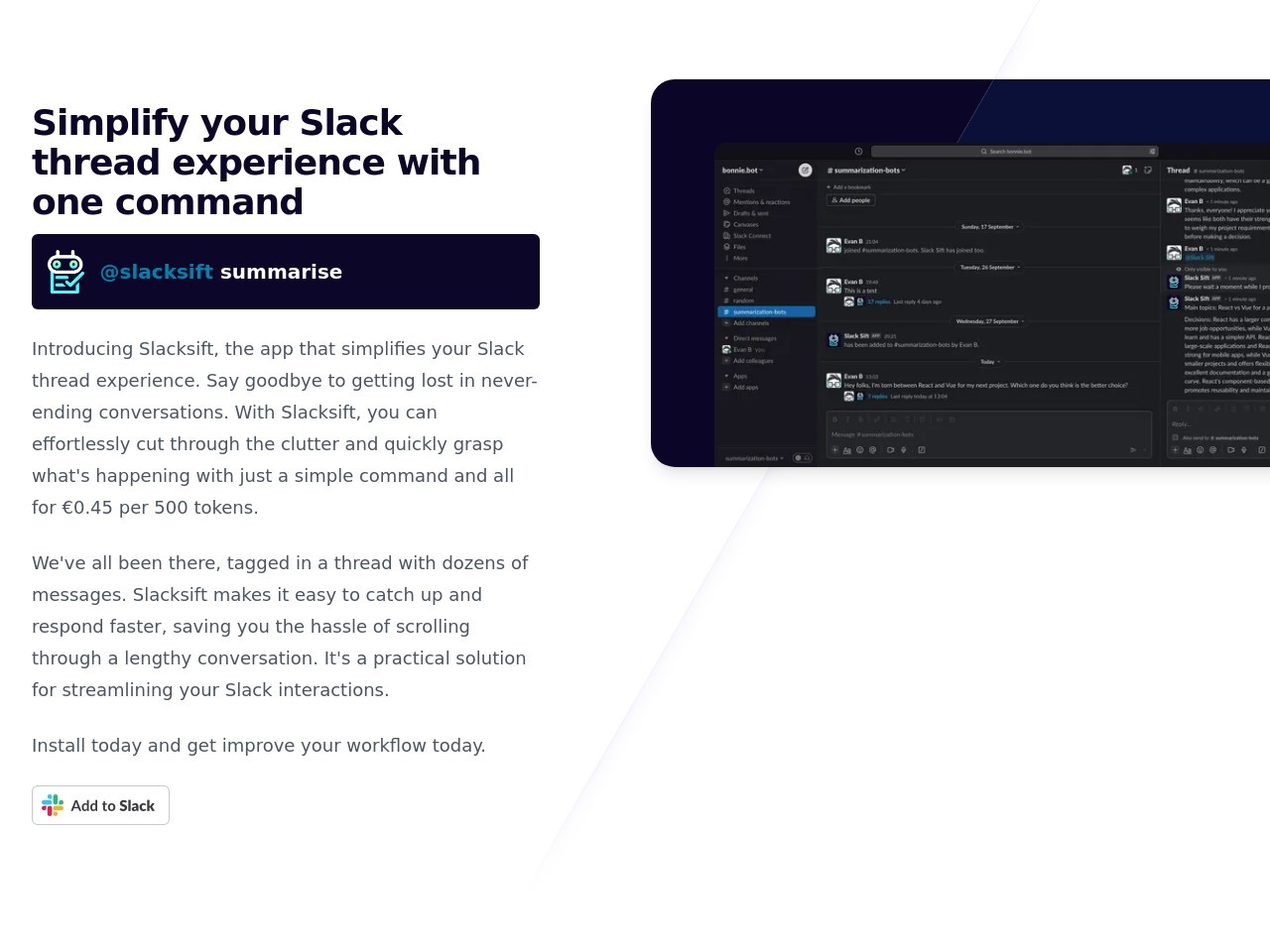 Slacksift官网 – 简化Slack讨论体验