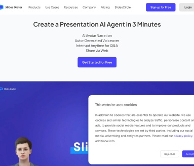 Slides Orator官网 – AI驱动的互动演示工具