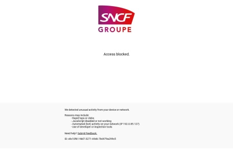 法国SNCF国营铁路公司官网