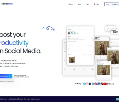 SocialPika官网 – 智能社交媒体调度工具