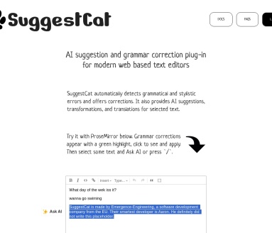 SuggestCat官网 – 为猫主人提供推荐与建议的网站