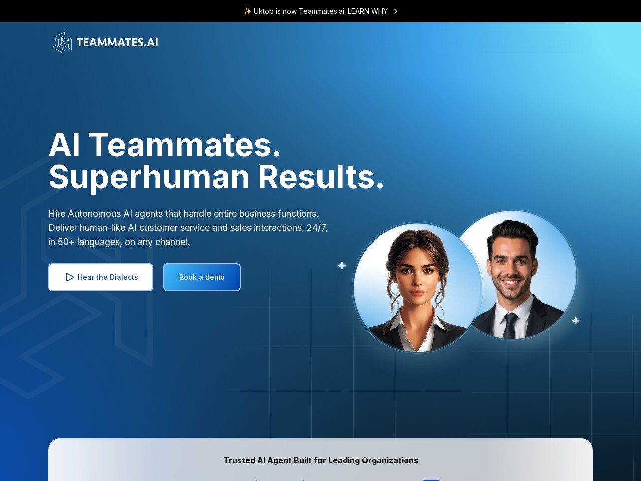 Teammates.ai官网 – 智能自动化客户支持与销售助手