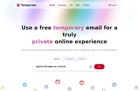Temp Mail: 临时邮箱免费无限生成