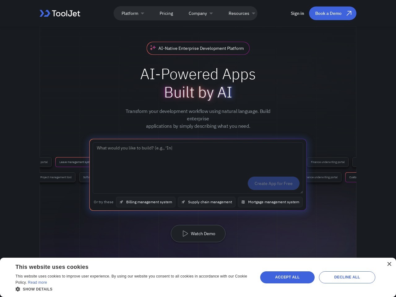 ToolJet官网 – 开源低代码平台