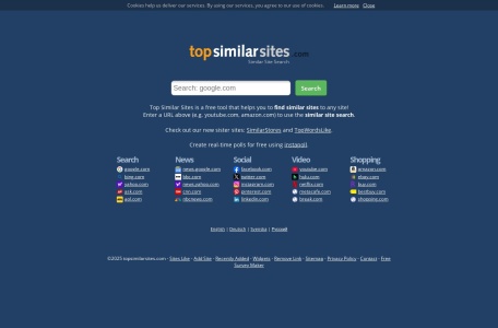 Top Similar Sites – Find Similar, Alternative or Related Sites Instantly