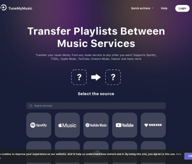 Transfer Playlists Between Music Services | Tune My Music