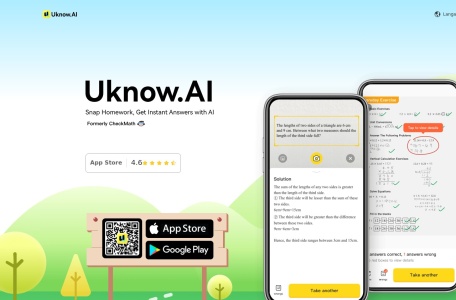 Uknow.AI 手机拍题，秒出解答