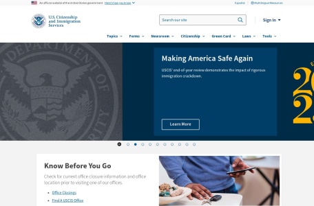 uscis美国移民局官网