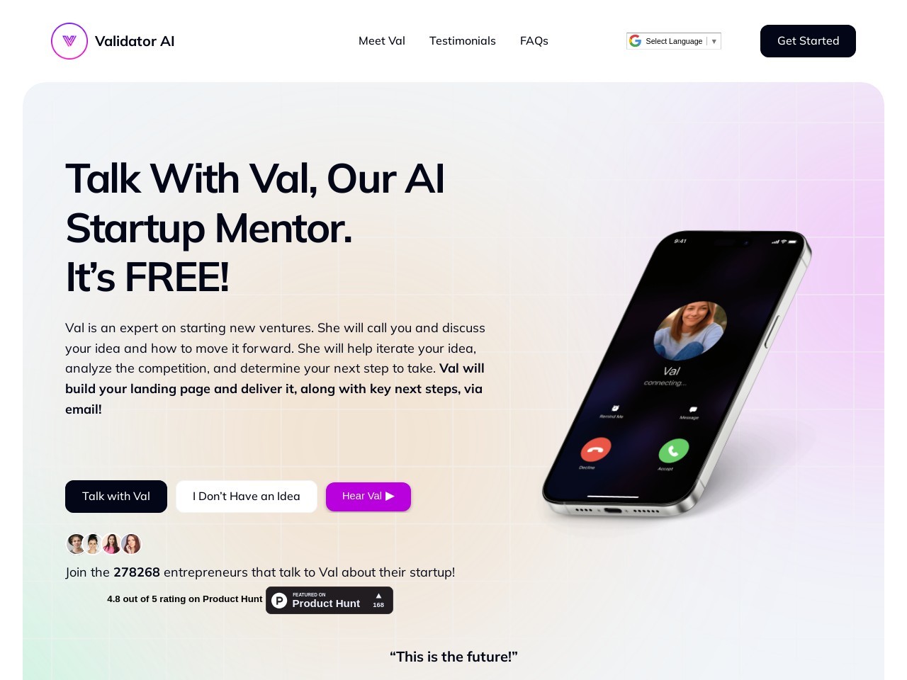 Validator AI – 商业顾问