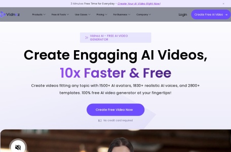 Vidnoz AI官网 – 智能化的在线视频创作工具