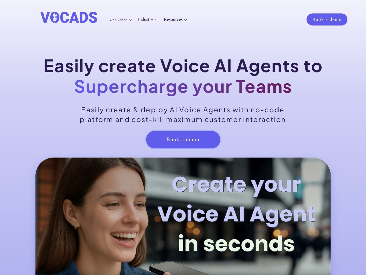 Vocads官网 – AI驱动的语音调查平台