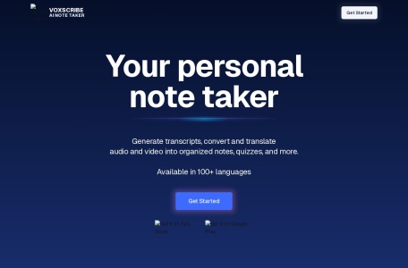 Voxscribe官网 – 快速将语音转换为文本