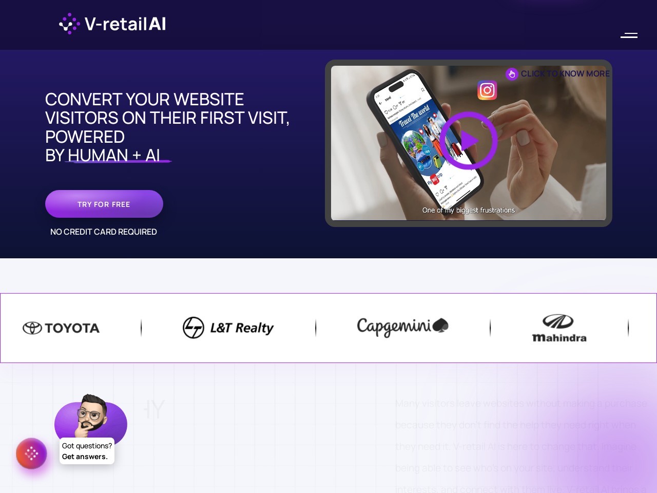 V-retail官网 – AI驱动的网站销售自动化工具
