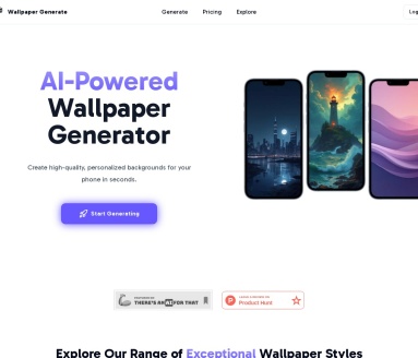 Wallpaper Generate官网 – AI生成个性化手机壁纸