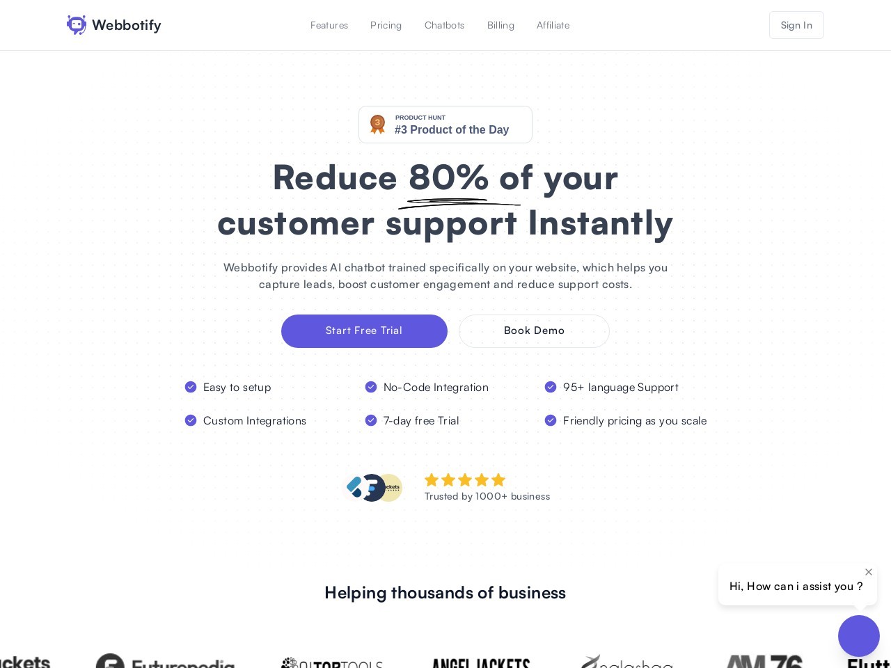 WebBotify官网 – 轻松添加ChatGPT聊天机器人