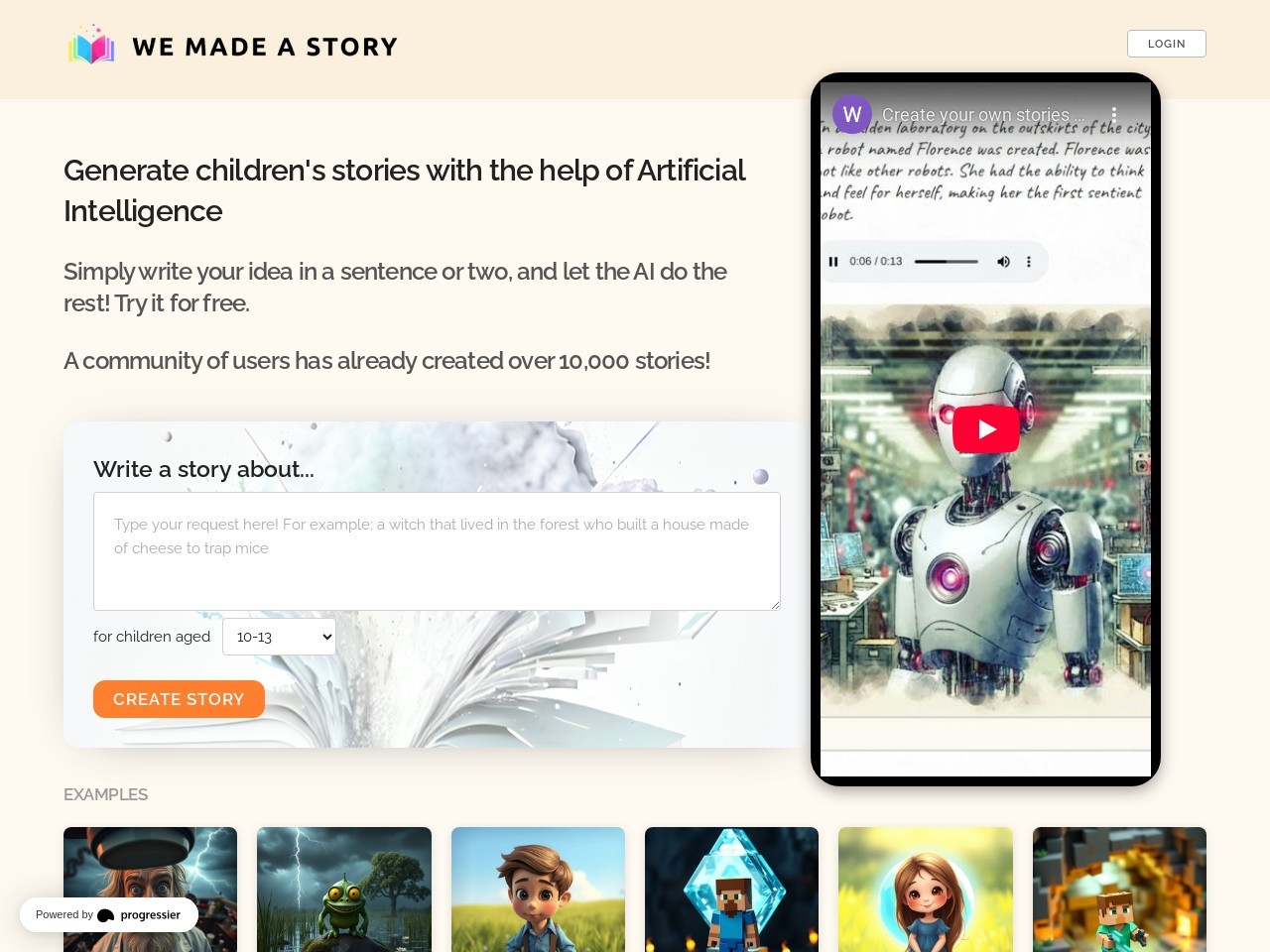 We Made A Story官网 – 让孩子们的故事创作变得有趣和富有创意