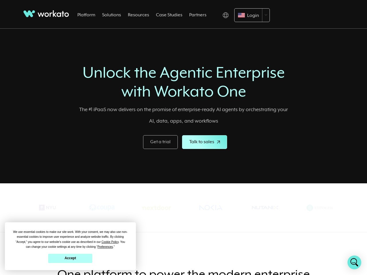 Workato官网 – 一款强大的自动化和集成平台